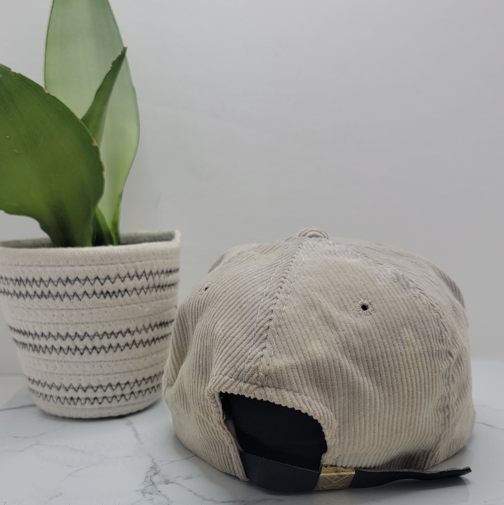 American Vintage | USA Olympics grey distressed corduroy adjustable hat | unisex - Picture 9 of 9